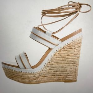 Stuart weitzman leather espadrilles
